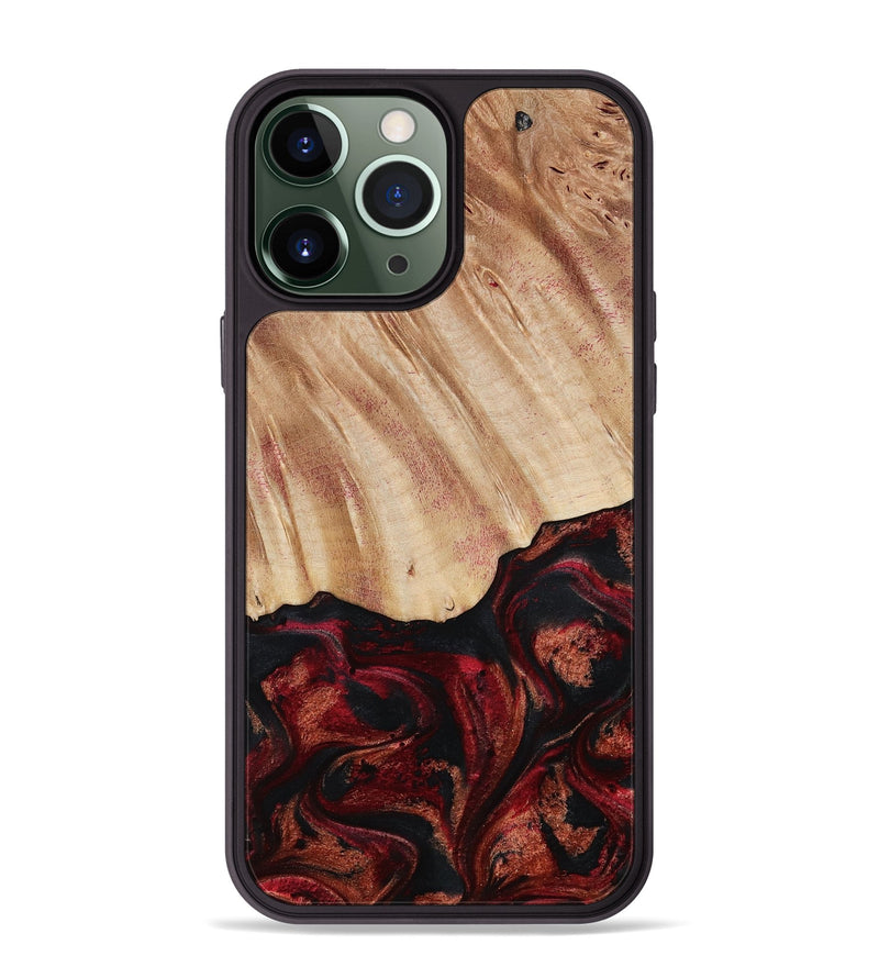 iPhone 13 Pro Max Wood Phone Case - Margery (Red, 787154)