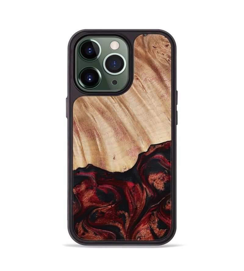 iPhone 13 Pro Wood Phone Case - Margery (Red, 787154)
