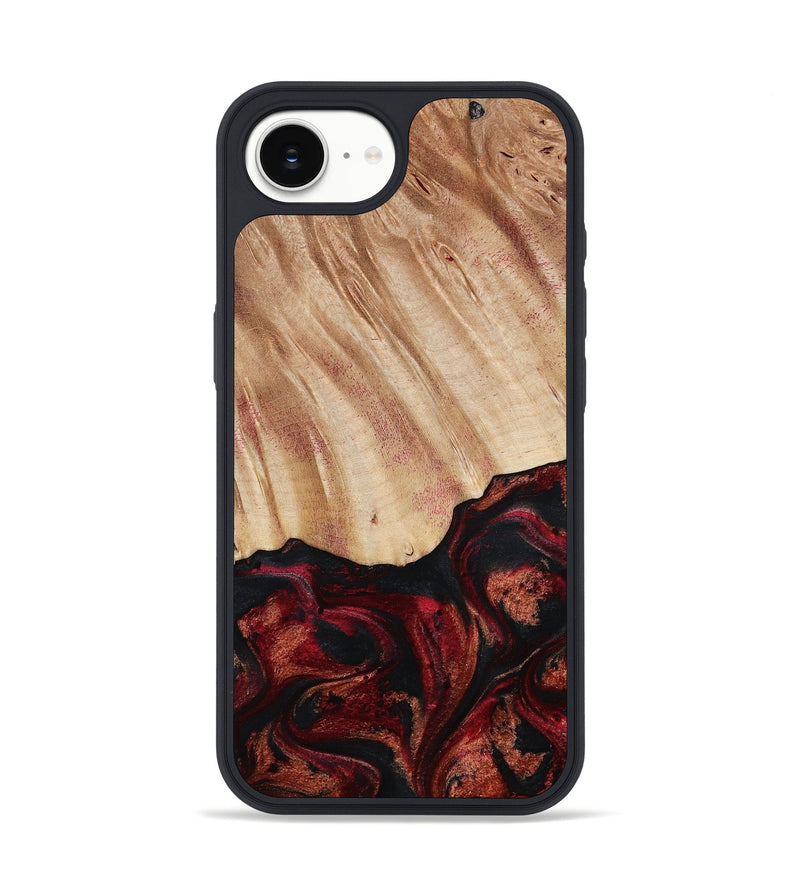 iPhone 16e Wood Phone Case - Margery (Red, 787154)