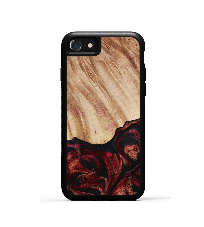 iPhone SE Wood Phone Case - Margery (Red, 787154)