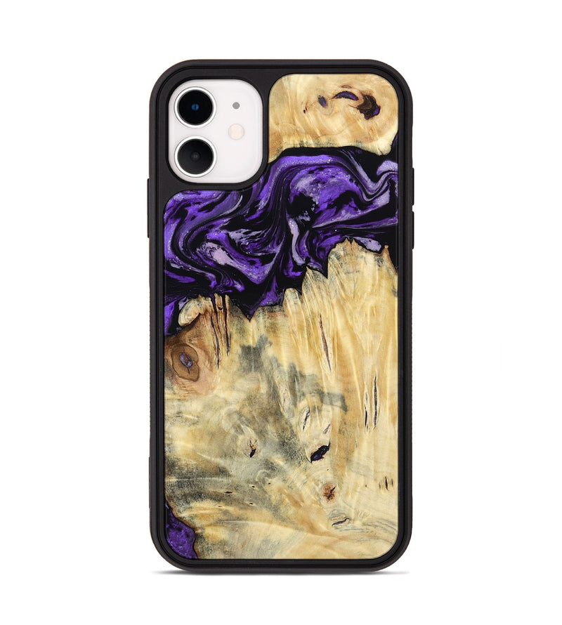 iPhone 11 Wood Phone Case - Ivana (Purple, 787172)