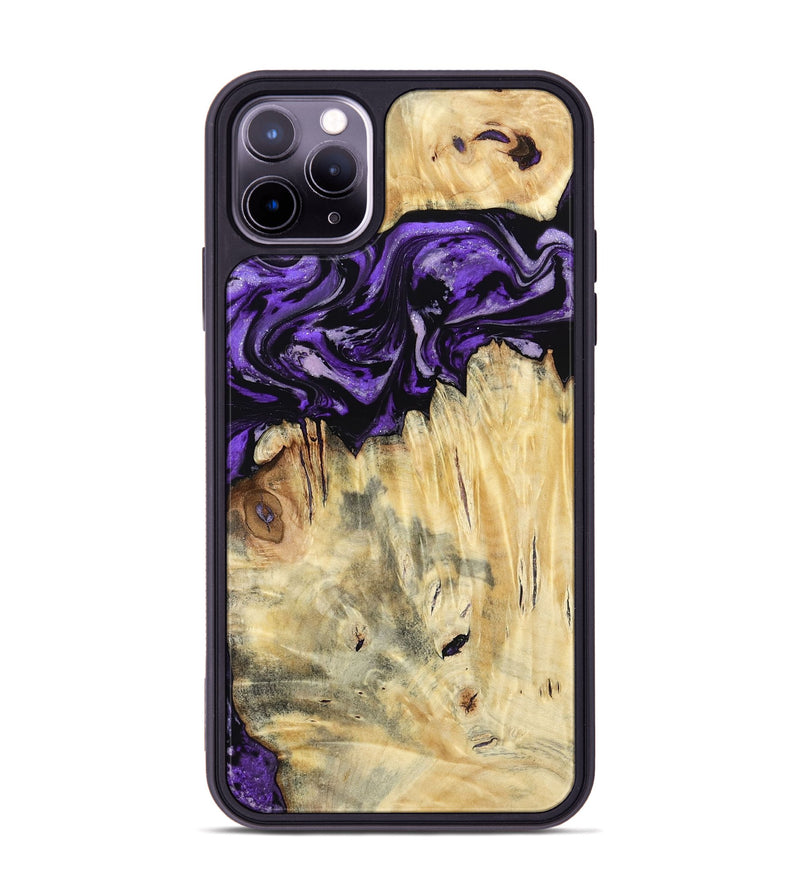 iPhone 11 Pro Max Wood Phone Case - Ivana (Purple, 787172)