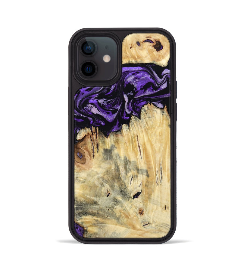 iPhone 12 Wood Phone Case - Ivana (Purple, 787172)