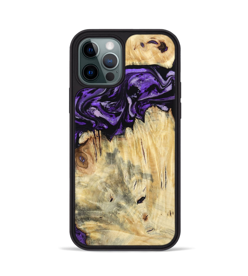 iPhone 12 Pro Wood Phone Case - Ivana (Purple, 787172)