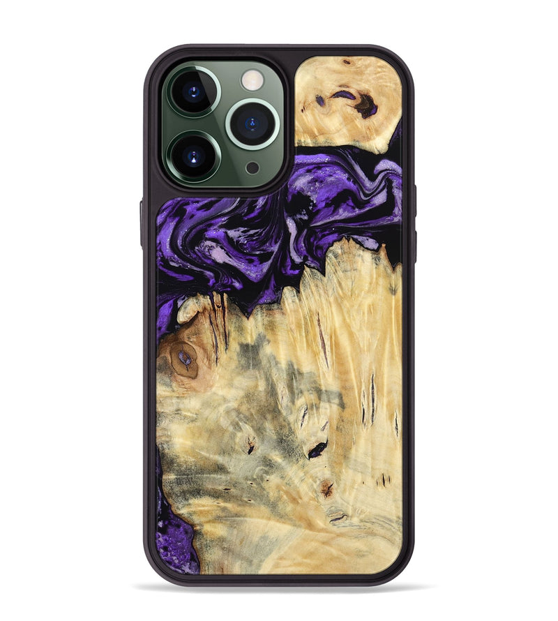 iPhone 13 Pro Max Wood Phone Case - Ivana (Purple, 787172)