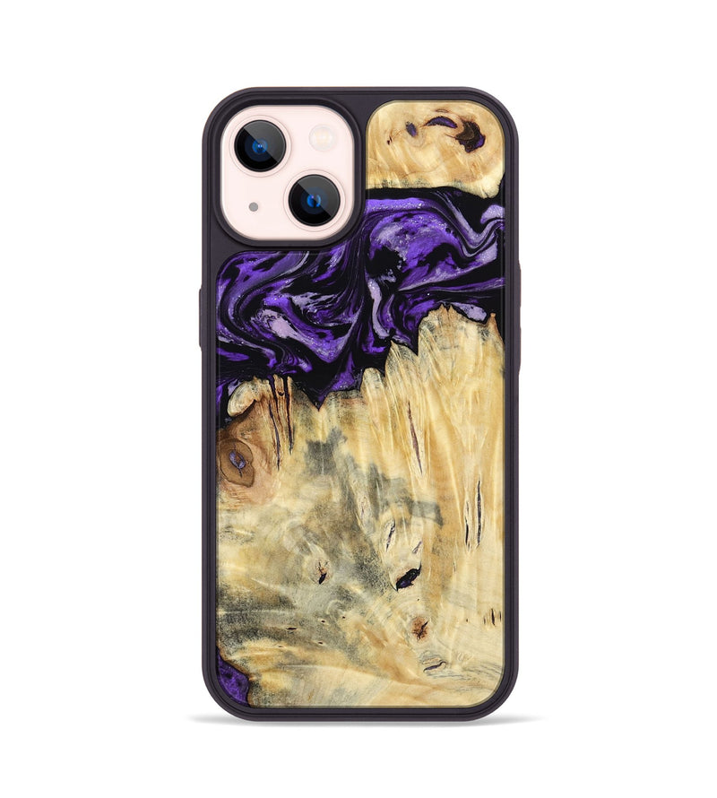 iPhone 14 Wood Phone Case - Ivana (Purple, 787172)