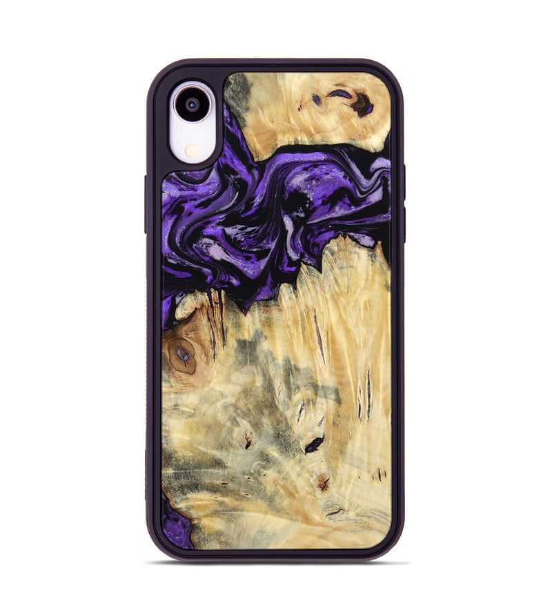 iPhone Xr Wood Phone Case - Ivana (Purple, 787172)