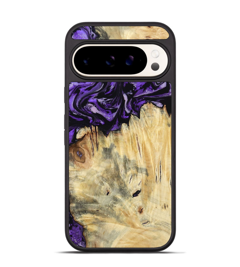 Pixel 9 Wood Phone Case - Ivana (Purple, 787172)