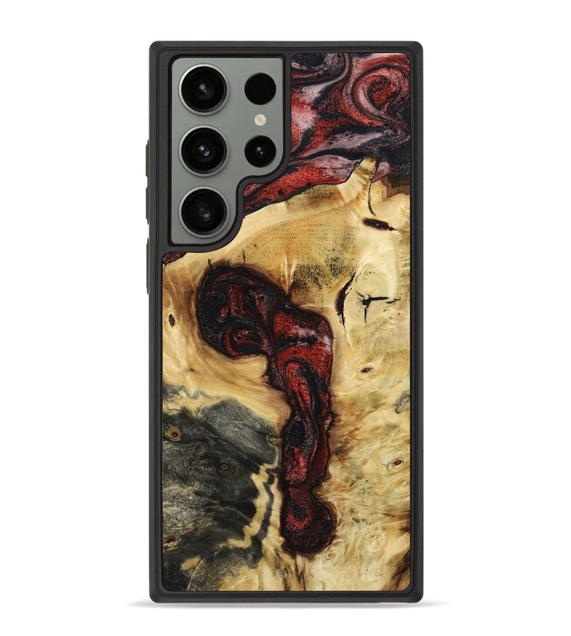 Galaxy S23 Ultra Wood Phone Case - Shawnte (Red, 787181)