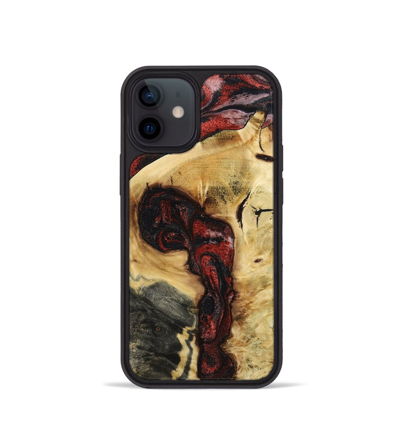 iPhone 12 mini Wood Phone Case - Shawnte (Red, 787181)
