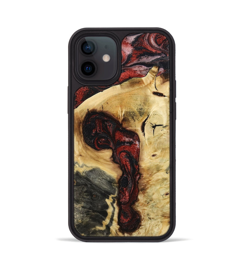 iPhone 12 Wood Phone Case - Shawnte (Red, 787181)
