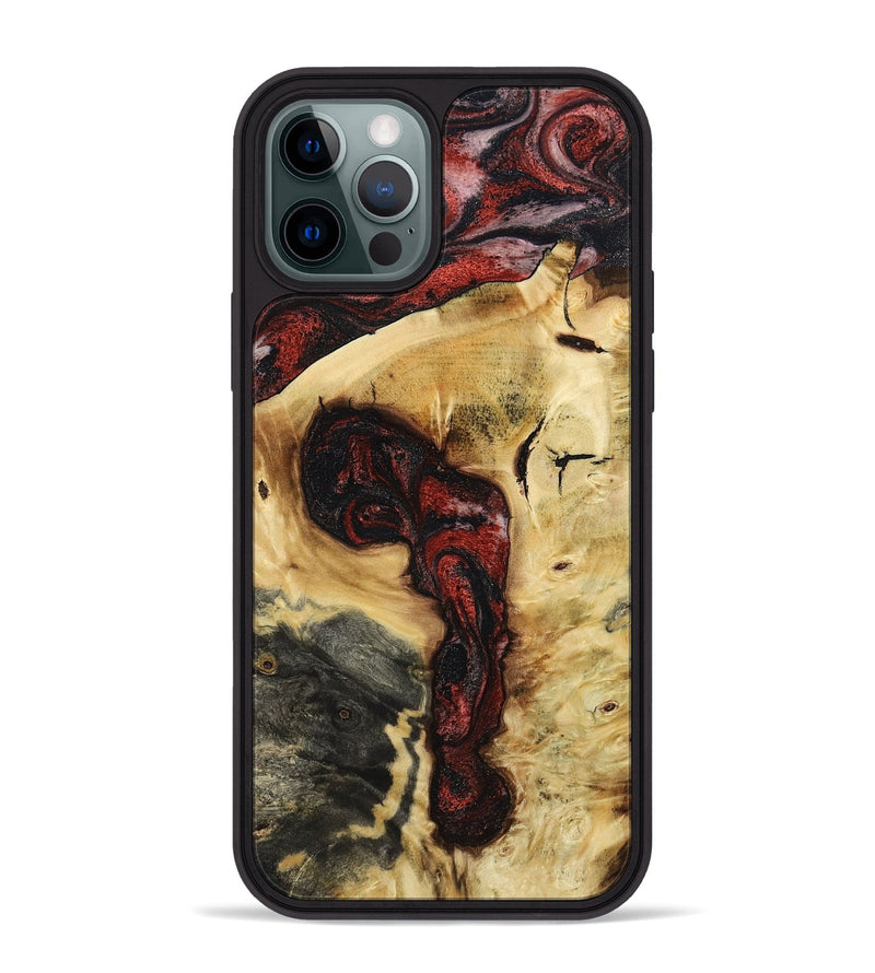 iPhone 12 Pro Max Wood Phone Case - Shawnte (Red, 787181)