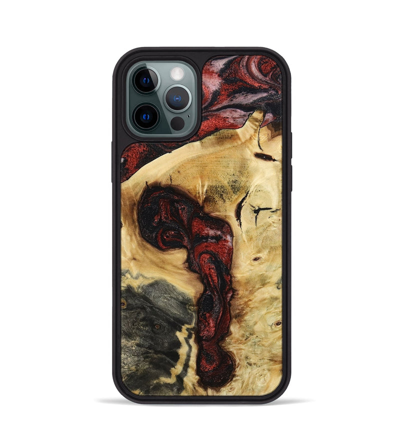 iPhone 12 Pro Wood Phone Case - Shawnte (Red, 787181)