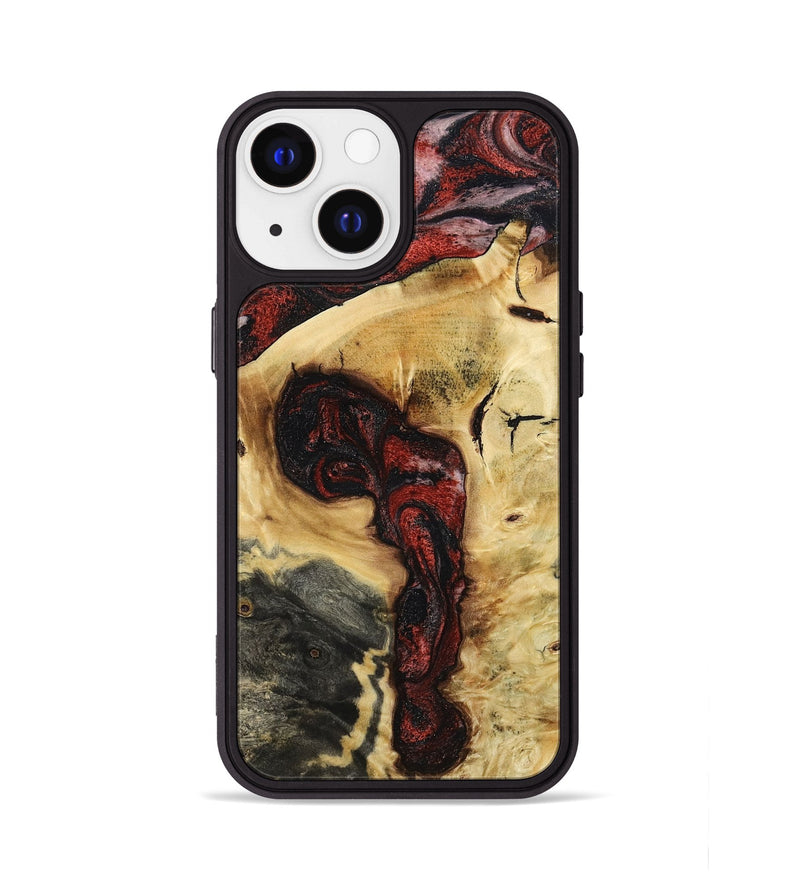 iPhone 13 Wood Phone Case - Shawnte (Red, 787181)