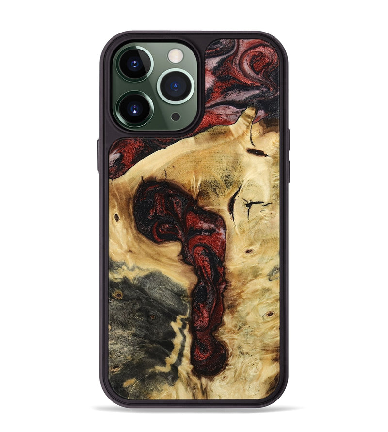 iPhone 13 Pro Max Wood Phone Case - Shawnte (Red, 787181)