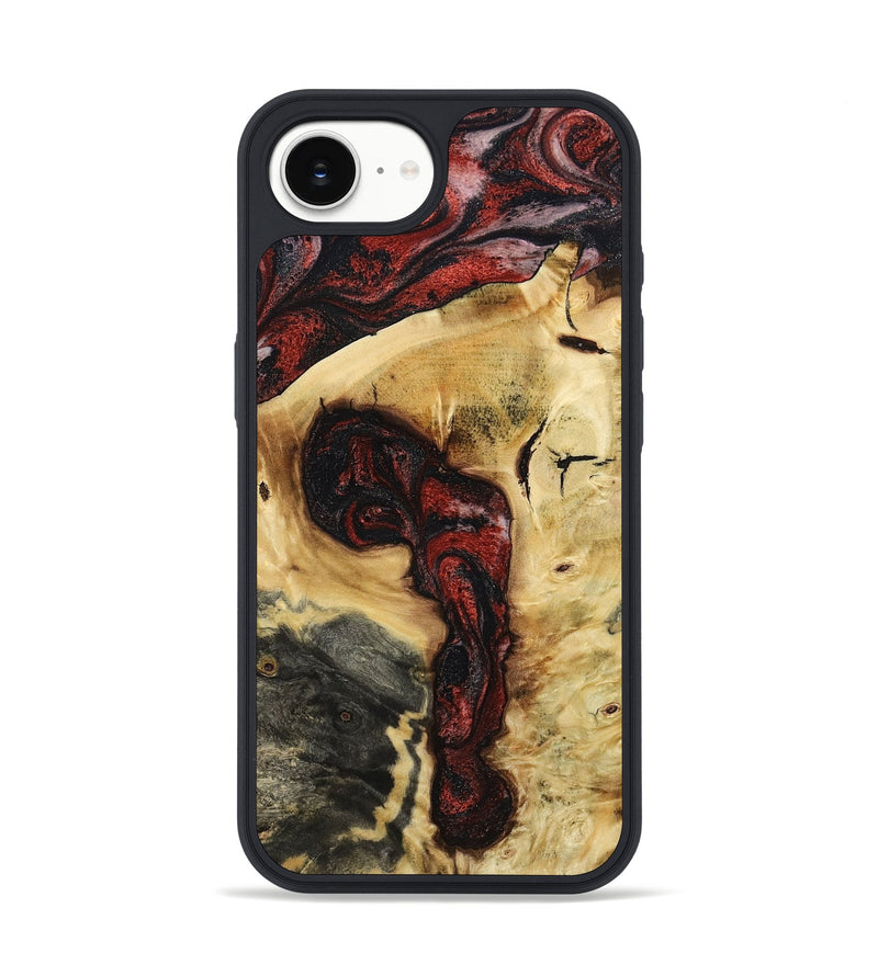 iPhone 16e Wood Phone Case - Shawnte (Red, 787181)