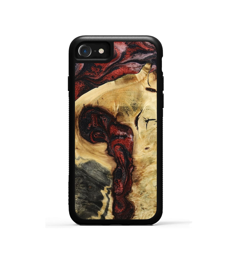 iPhone SE Wood Phone Case - Shawnte (Red, 787181)