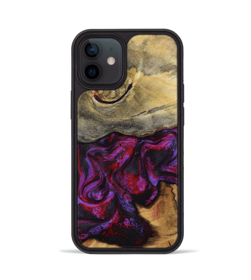 iPhone 12 Wood Phone Case - Freya (Red, 787182)