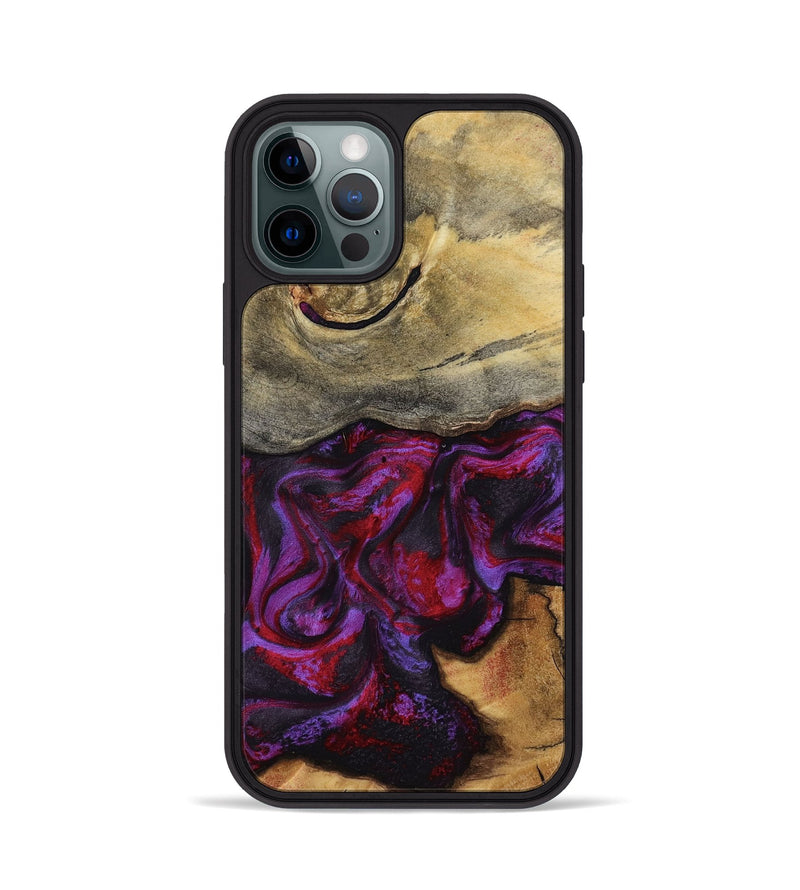 iPhone 12 Pro Wood Phone Case - Freya (Red, 787182)