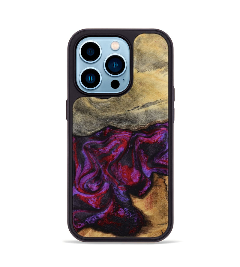 iPhone 14 Pro Wood Phone Case - Freya (Red, 787182)