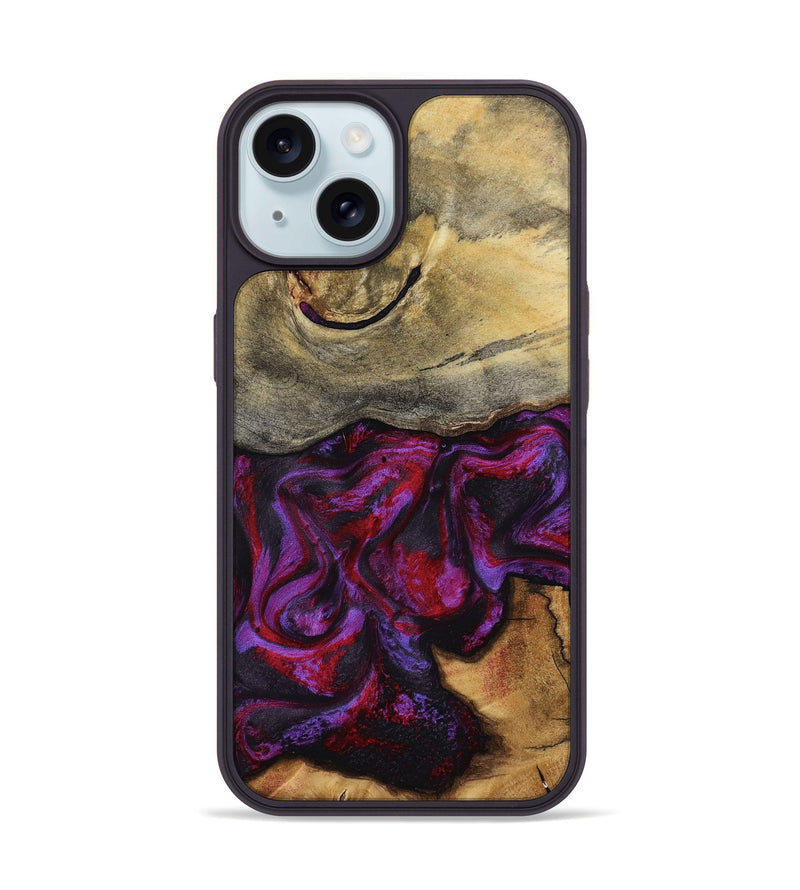 iPhone 15 Wood Phone Case - Freya (Red, 787182)