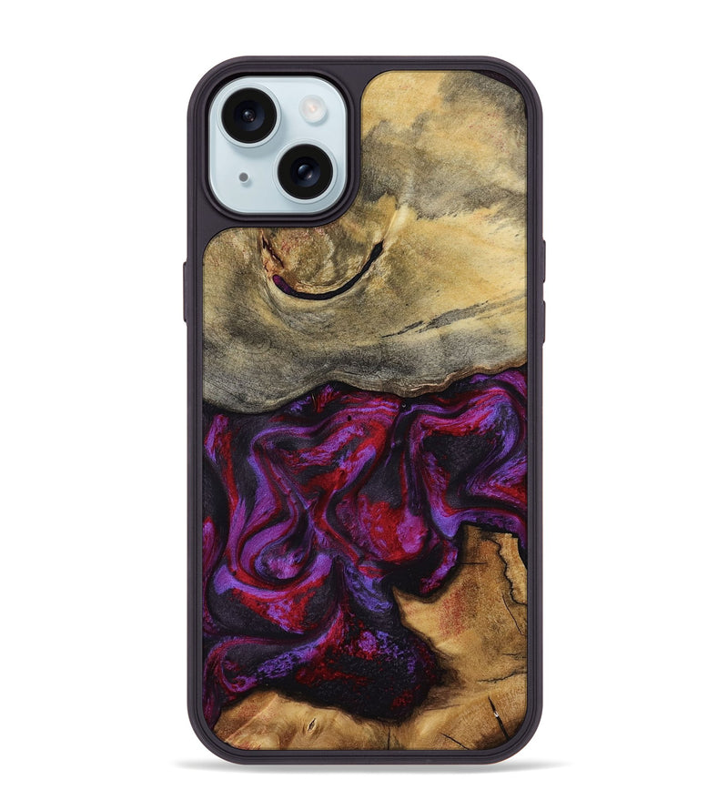 iPhone 15 Plus Wood Phone Case - Freya (Red, 787182)