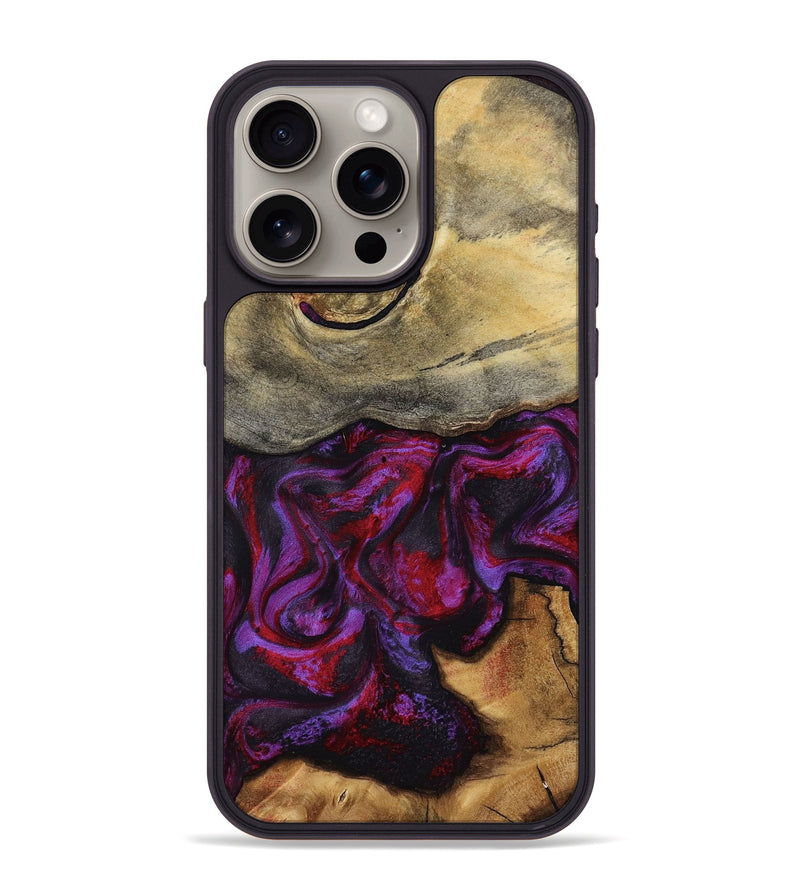 iPhone 15 Pro Max Wood Phone Case - Freya (Red, 787182)