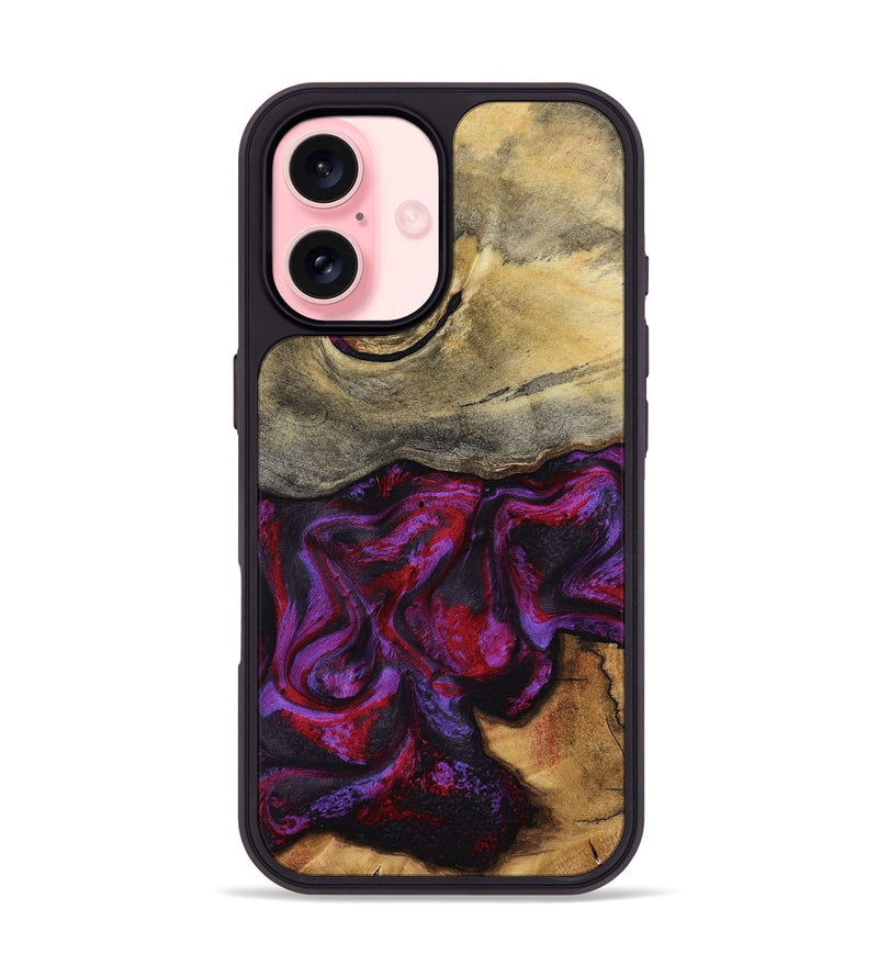iPhone 16 Wood Phone Case - Freya (Red, 787182)