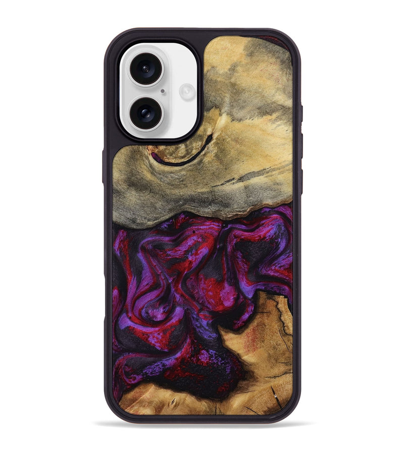 iPhone 16 Plus Wood Phone Case - Freya (Red, 787182)