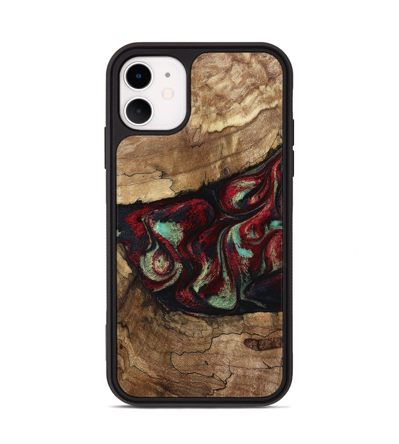 iPhone 11 Wood Phone Case - Dakota (Red, 787183)
