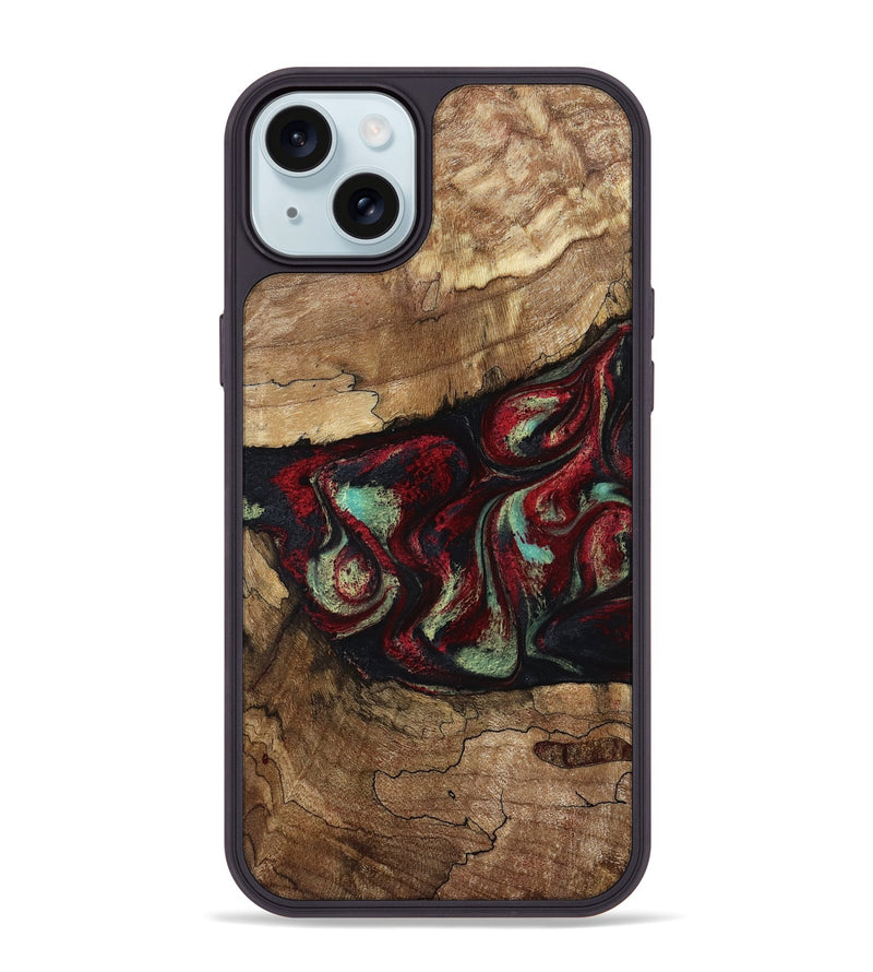 iPhone 15 Plus Wood Phone Case - Dakota (Red, 787183)