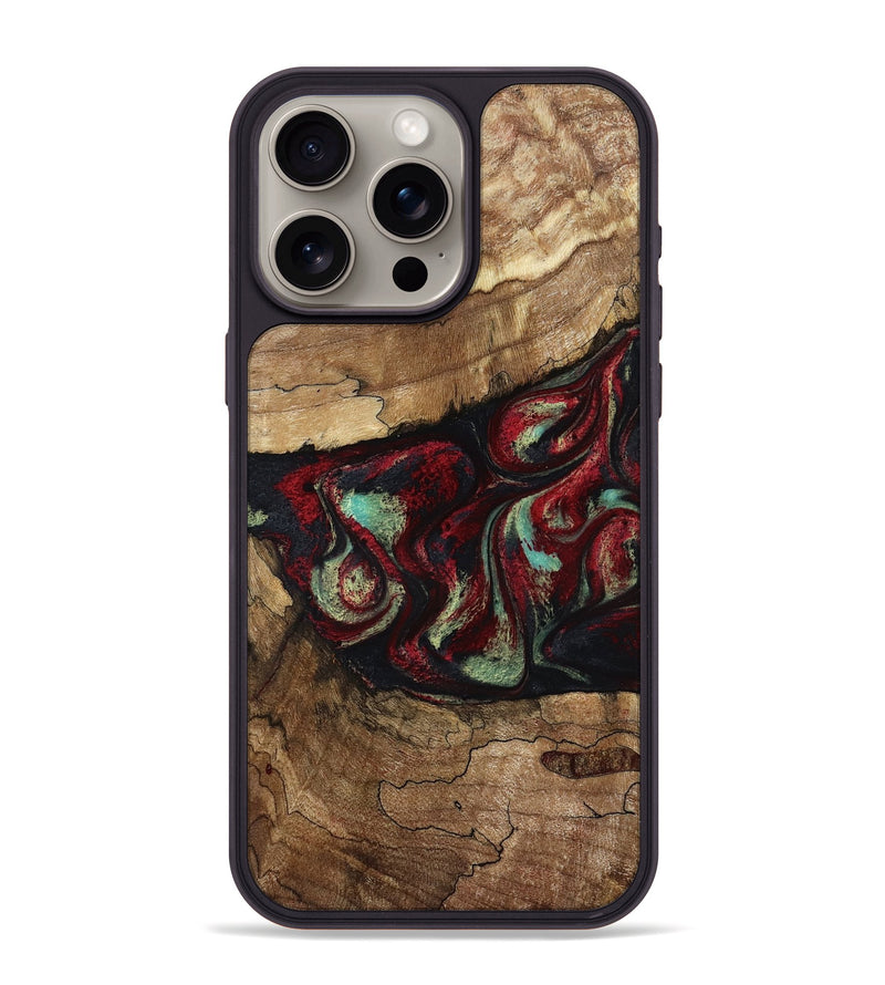 iPhone 15 Pro Max Wood Phone Case - Dakota (Red, 787183)
