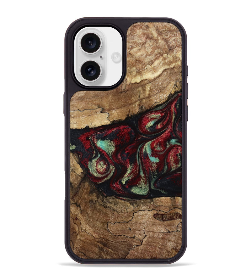 iPhone 16 Plus Wood Phone Case - Dakota (Red, 787183)