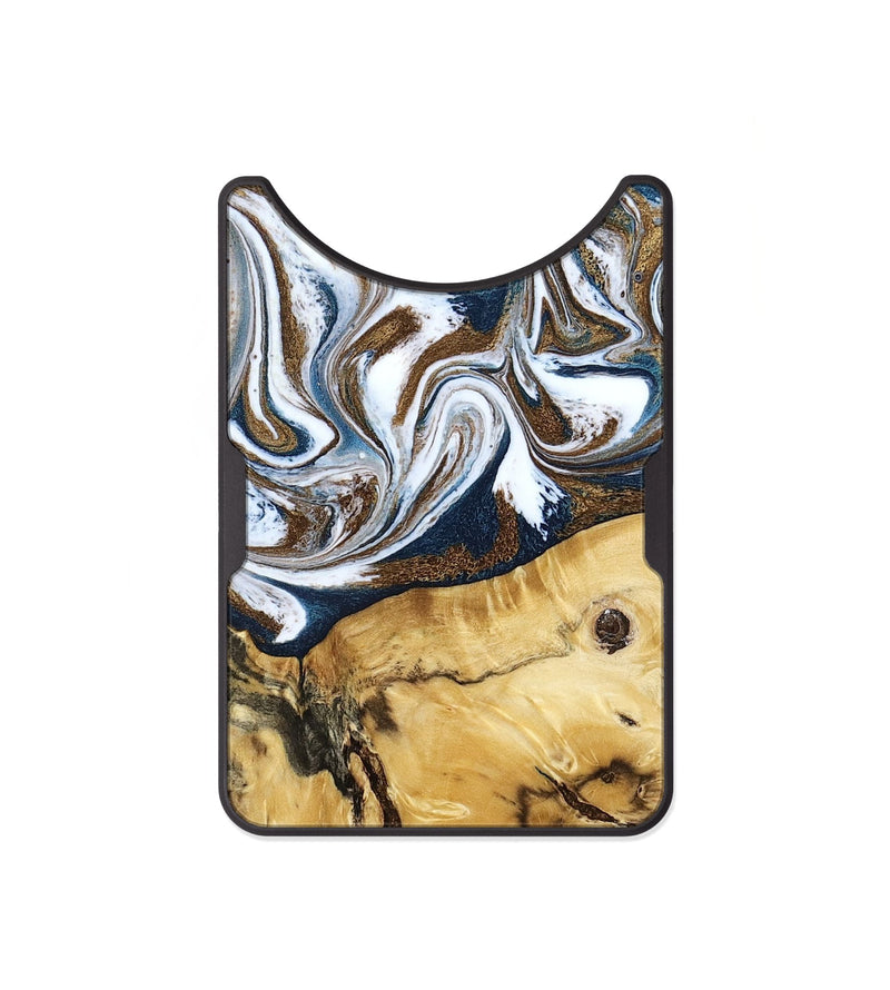 Alloy Wood Wallet - Treva (Teal & Gold, 787200)