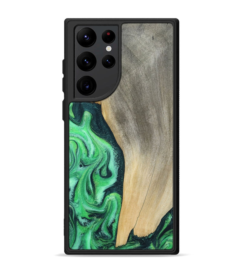 Galaxy S22 Ultra Wood Phone Case - Amani (Green, 787230)