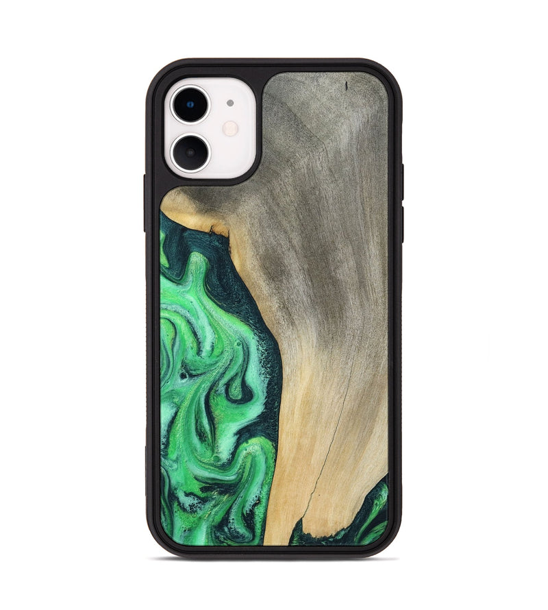iPhone 11 Wood Phone Case - Amani (Green, 787230)