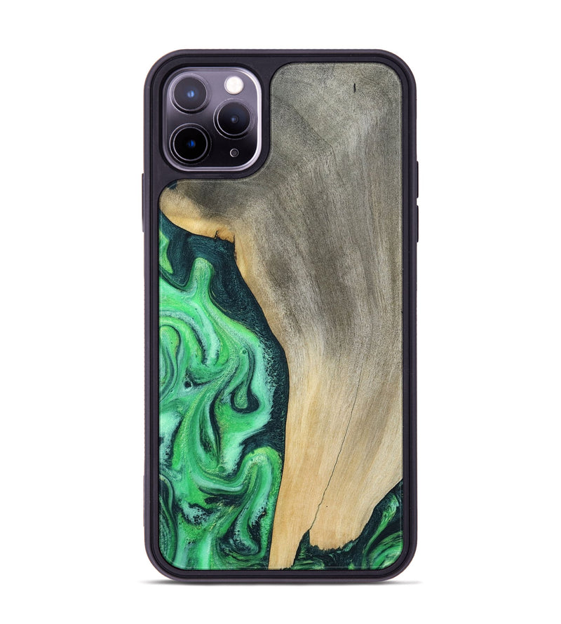 iPhone 11 Pro Max Wood Phone Case - Amani (Green, 787230)