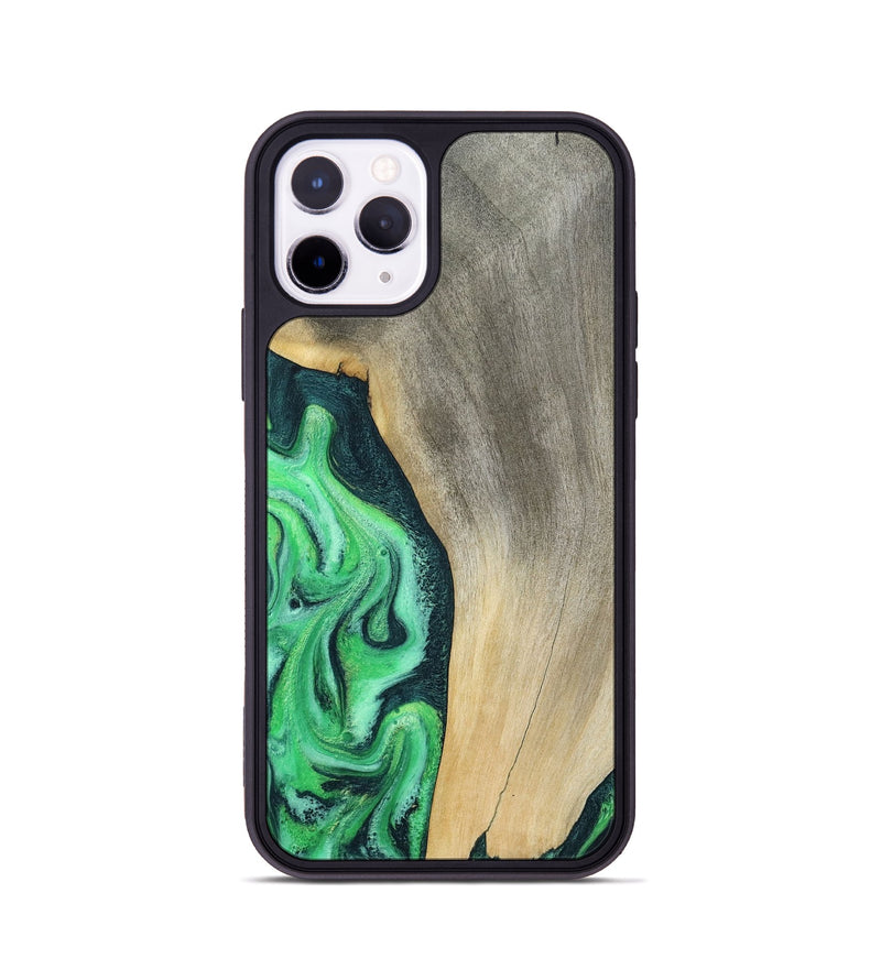 iPhone 11 Pro Wood Phone Case - Amani (Green, 787230)