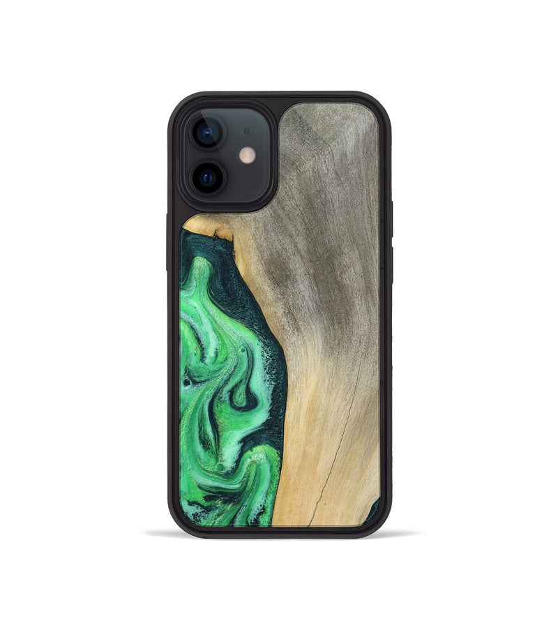 iPhone 12 mini Wood Phone Case - Amani (Green, 787230)