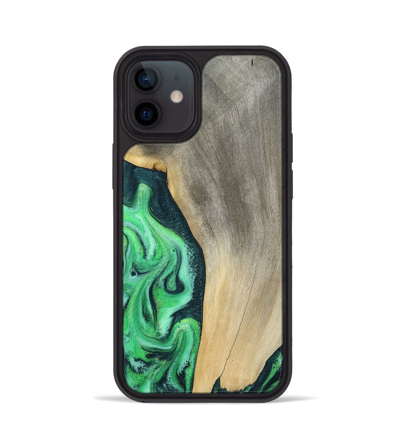 iPhone 12 Wood Phone Case - Amani (Green, 787230)