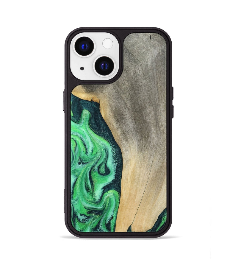 iPhone 13 Wood Phone Case - Amani (Green, 787230)