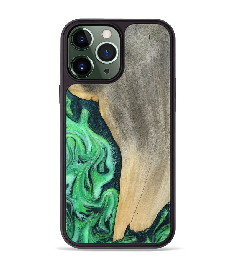 iPhone 13 Pro Max Wood Phone Case - Amani (Green, 787230)
