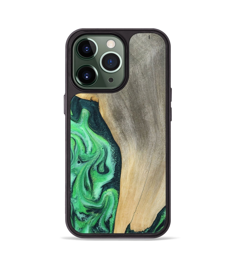 iPhone 13 Pro Wood Phone Case - Amani (Green, 787230)
