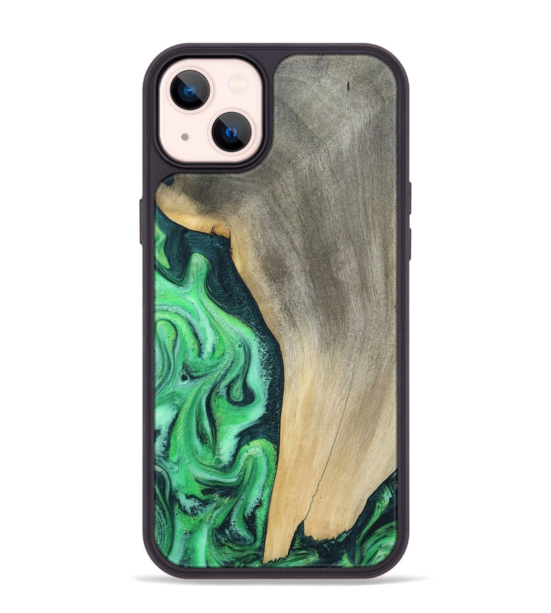 iPhone 14 Plus Wood Phone Case - Amani (Green, 787230)