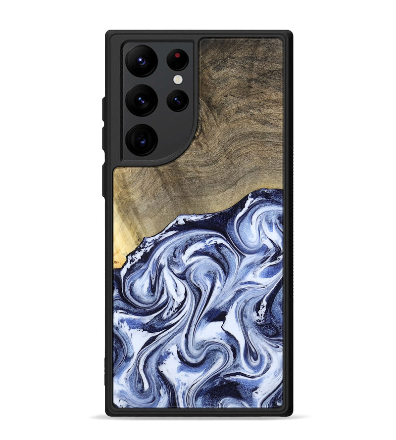 Galaxy S22 Ultra Wood Phone Case - Nyasia (Blue, 787244)