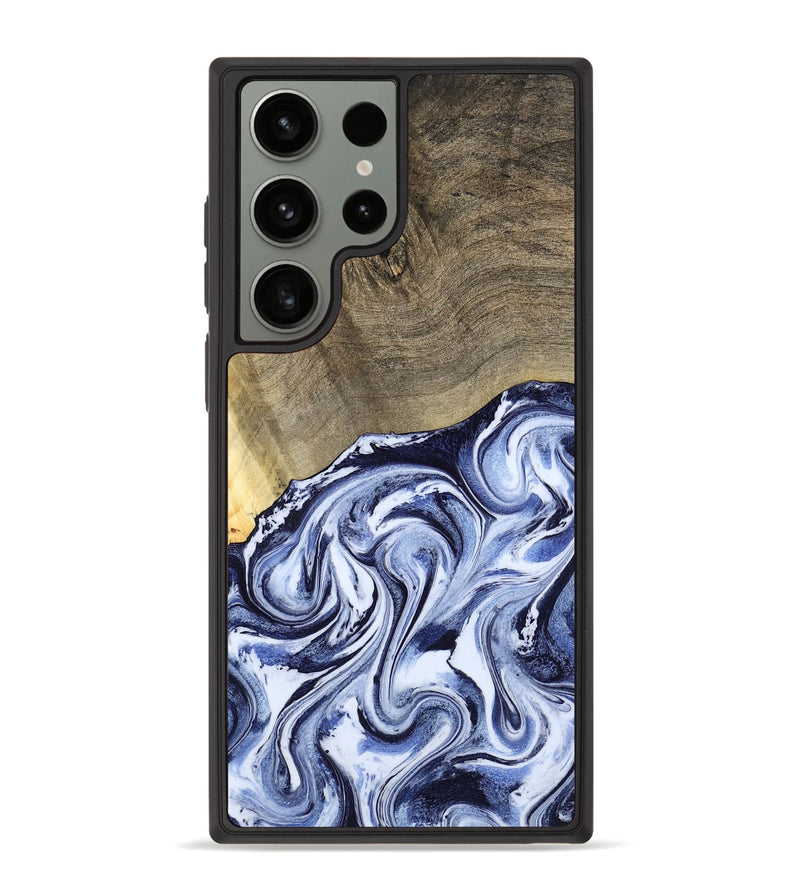 Galaxy S23 Ultra Wood Phone Case - Nyasia (Blue, 787244)