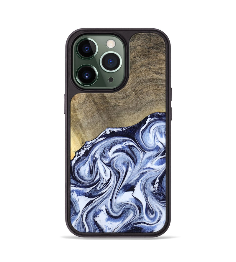 iPhone 13 Pro Wood Phone Case - Nyasia (Blue, 787244)