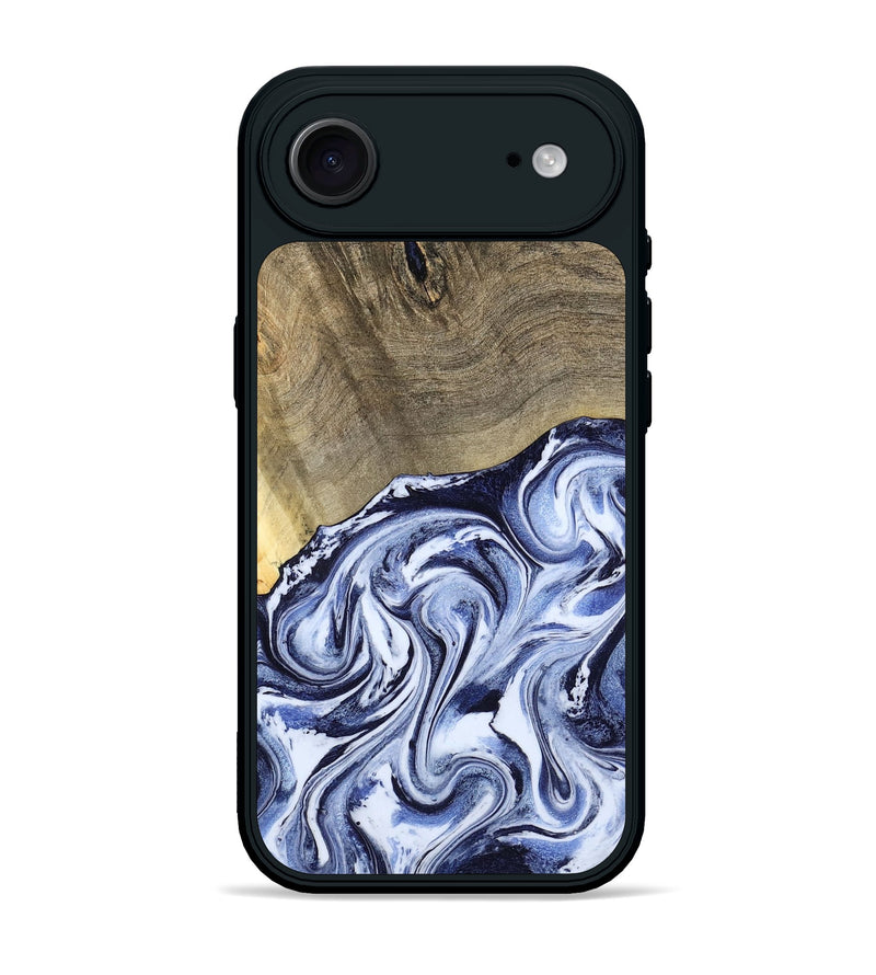 iPhone 17 Air Wood Phone Case - Nyasia (Blue, 787244)