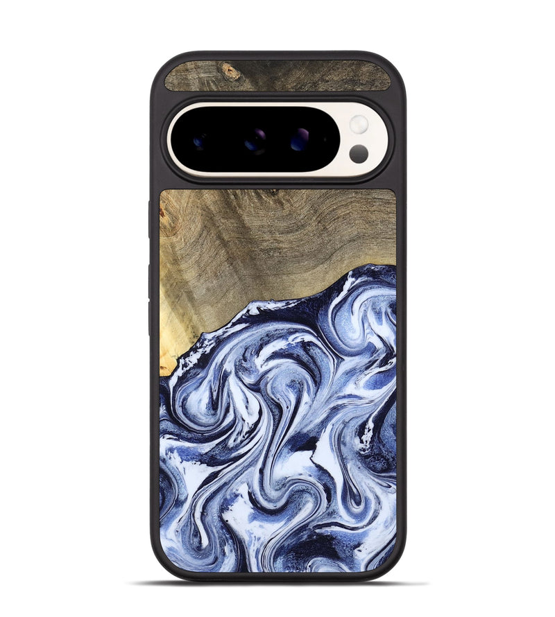 Pixel 9 Pro Wood Phone Case - Nyasia (Blue, 787244)