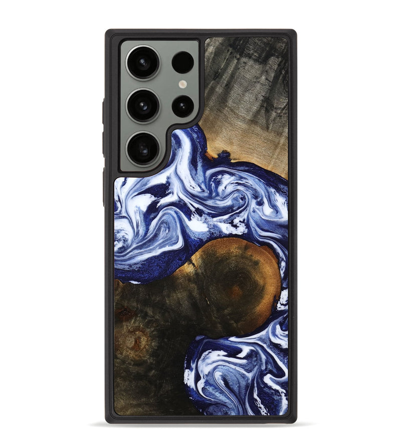 Galaxy S23 Ultra Wood Phone Case - Amirah (Blue, 787265)